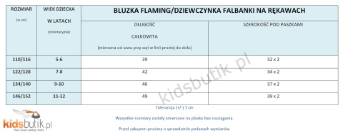 BLuzka DZIEWCZYNKA cyrkonie, falbanki na rękawach BLuzka DZIEWCZYNKA cyrkonie, falbanki na rękawach