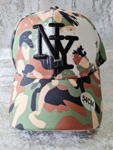 Czapka z daszkiem i regulacją NY Military Moro - khaki, brąz Czapka z daszkiem i regulacją NY Military Moro - khaki, brąz