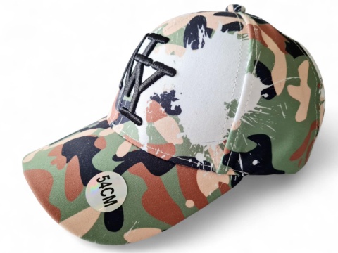 Czapka z daszkiem i regulacją NY Military Moro - khaki, brąz Czapka z daszkiem i regulacją NY Military Moro - khaki, brąz