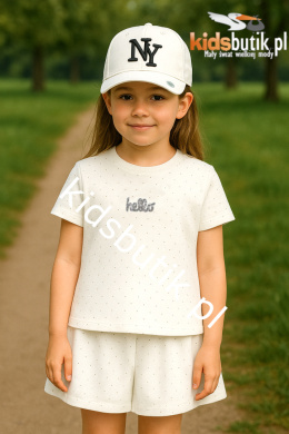 Czapka z daszkiem, siatką i regulacją NY Classic - biała