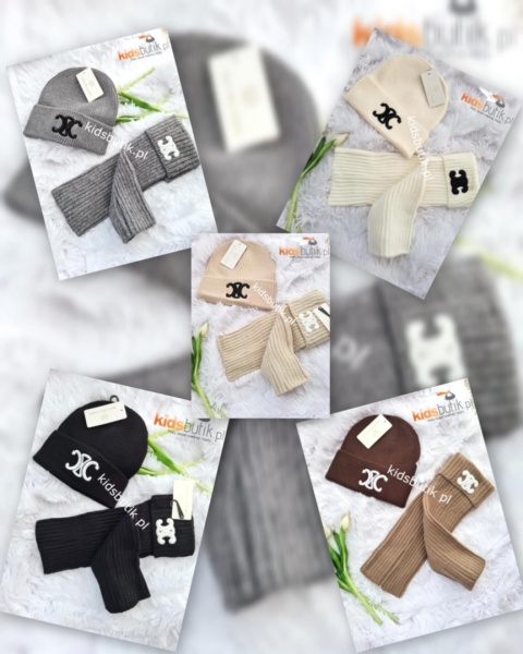 Czapka zimowa akrylowa CELINE - jasny beż Czapka zimowa akrylowa CELINE - jasny beż