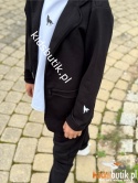 Elegancko sportowy czarny garnitur WOLF mashMNIE