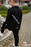 Elegancko sportowy czarny garnitur WOLF mashMNIE