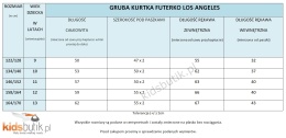 Gruba, ocieplana kurtka LOS ANGELES futerko z kapturem - szara