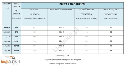 Bluza Miś Glamour - mięta
