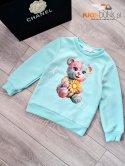 Bluza Miś Glamour - mięta