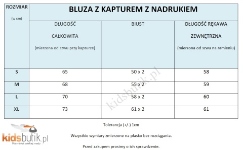 Bluza z kapturem Jamnik jeans patchwork, cekinowa obroża TU MAMA - biała