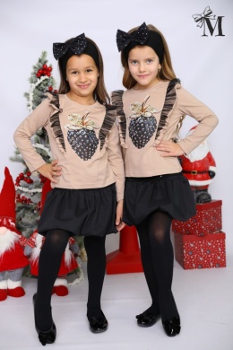 Bluzka Truskawka Glamour z falbankami