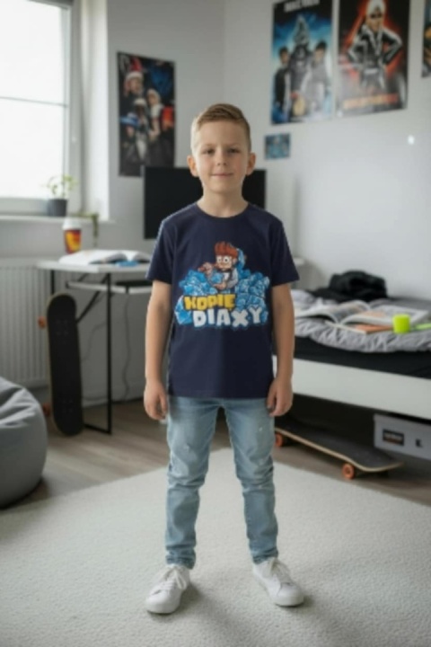 Bluzka z krótkim rękawem Wojanek Kopie Diaxy - granat