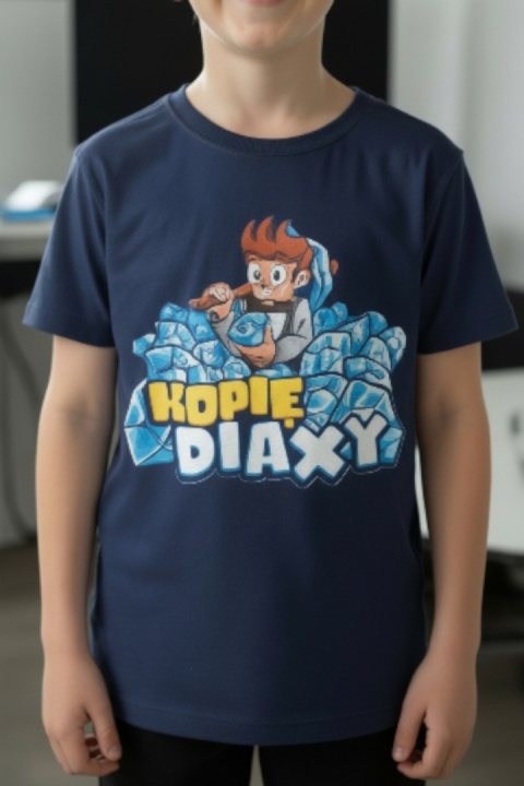 Bluzka z krótkim rękawem Wojanek Kopie Diaxy - granat