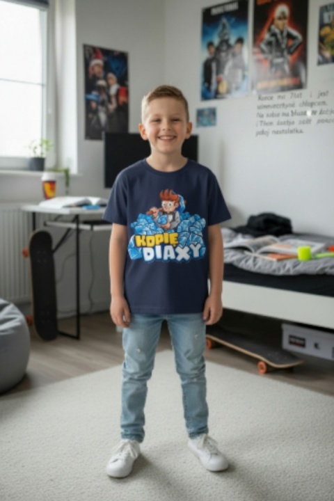 Bluzka z krótkim rękawem Wojanek Kopie Diaxy - granat