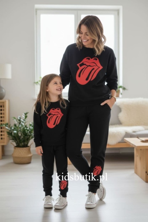 Dres CZERWONE USTA Mama & Dziecko - tu mama