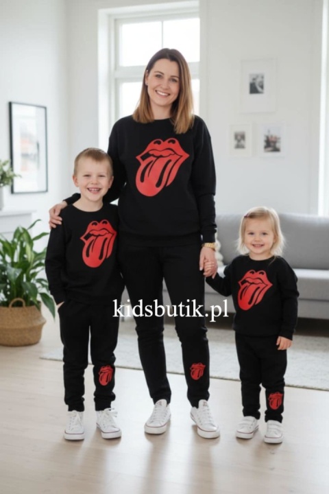 Dres CZERWONE USTA Mama & Dziecko - tu mama