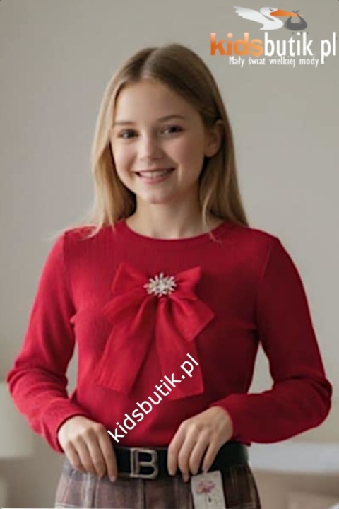 Eleganckie, ciepłe spodnie wizytowe w kratę z paskiem w komplecie - czekolada Eleganckie, ciepłe spodnie wizytowe w kratę z paskiem w komplecie - czekolada