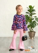 Komplet dziewczęcy Flower Power Candy Bloom – różowy set z kwiatami