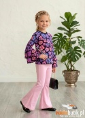 Komplet dziewczęcy Flower Power Candy Bloom – różowy set z kwiatami