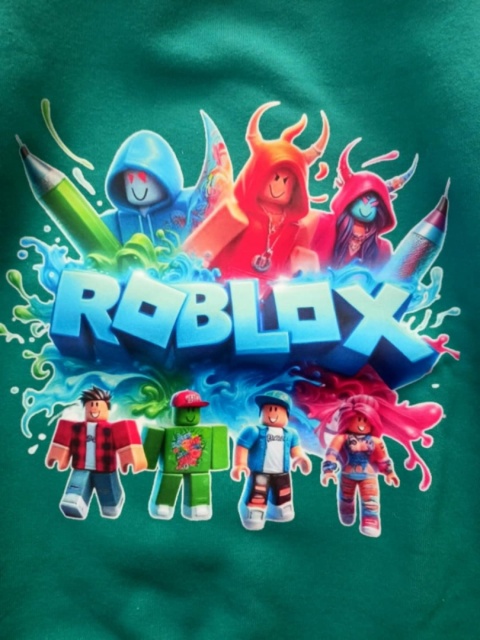 Ocieplana bluza ROBLOX - morski