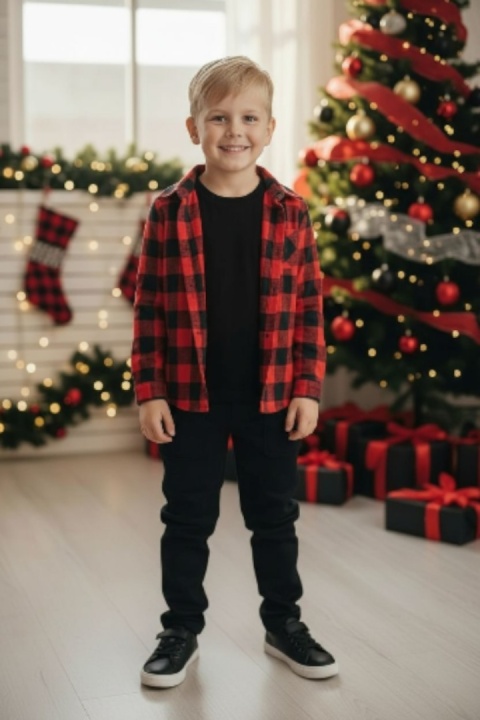 Spodnie bawełniane slim z kieszenią na przodzie - czarne