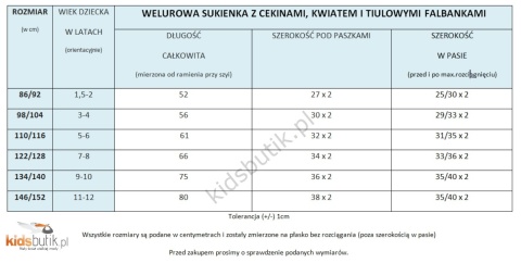 Welurowa sukienka świąteczna z cekinami, kwiatem i tiulowymi falbankami - granat Welurowa sukienka świąteczna z cekinami, kwiatem i tiulowymi falbankami - granat