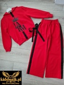 Dres dziewczęcy La’Roma Red & Black – czerwony komplet premium