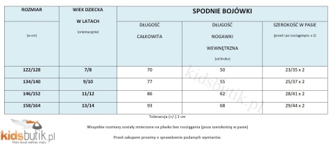 Spodnie bojówki z kieszeniami a'la jeans