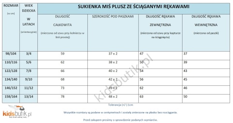 Sukienka Królik z ruchomymi łapkami z tiulem i ściąganymi rękawami - bordowa