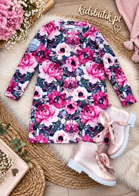 Sukienka w kwiaty GLAMOUR