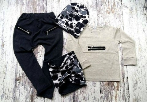 Stylowy tshirt z metalowym zamkiem Stylowy tshirt z metalowym zamkiem