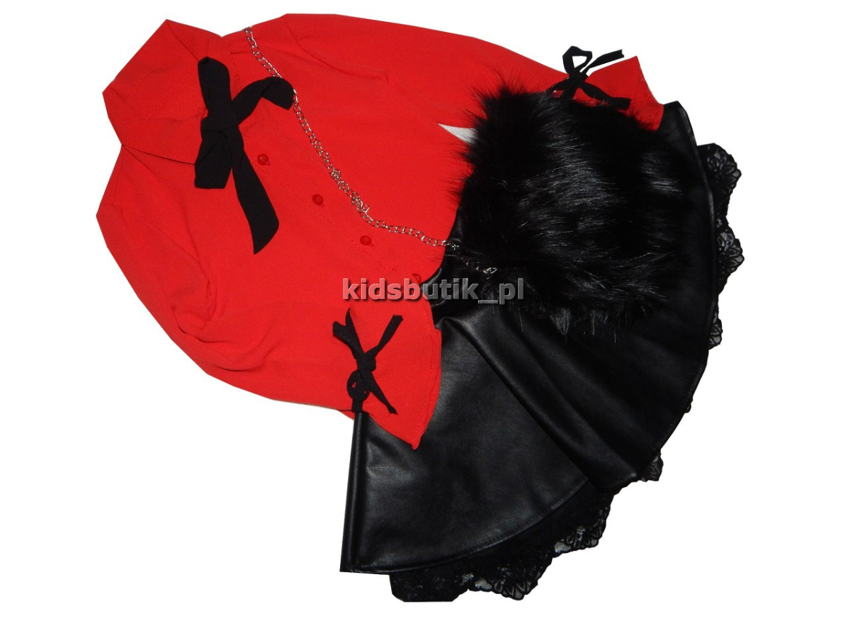 ITALIA - elegancka koszula z krawatką i kokardkami HIT! ITALIA - elegancka koszula z krawatką i kokardkami HIT!
