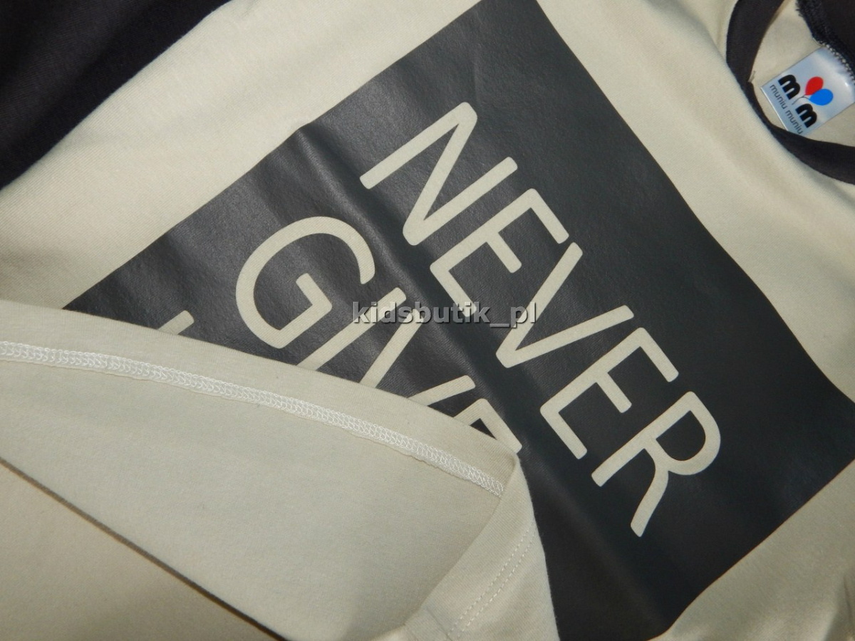 NEVER GIVE UP - oryginalny tshirt z nadrukiem NEVER GIVE UP - oryginalny tshirt z nadrukiem