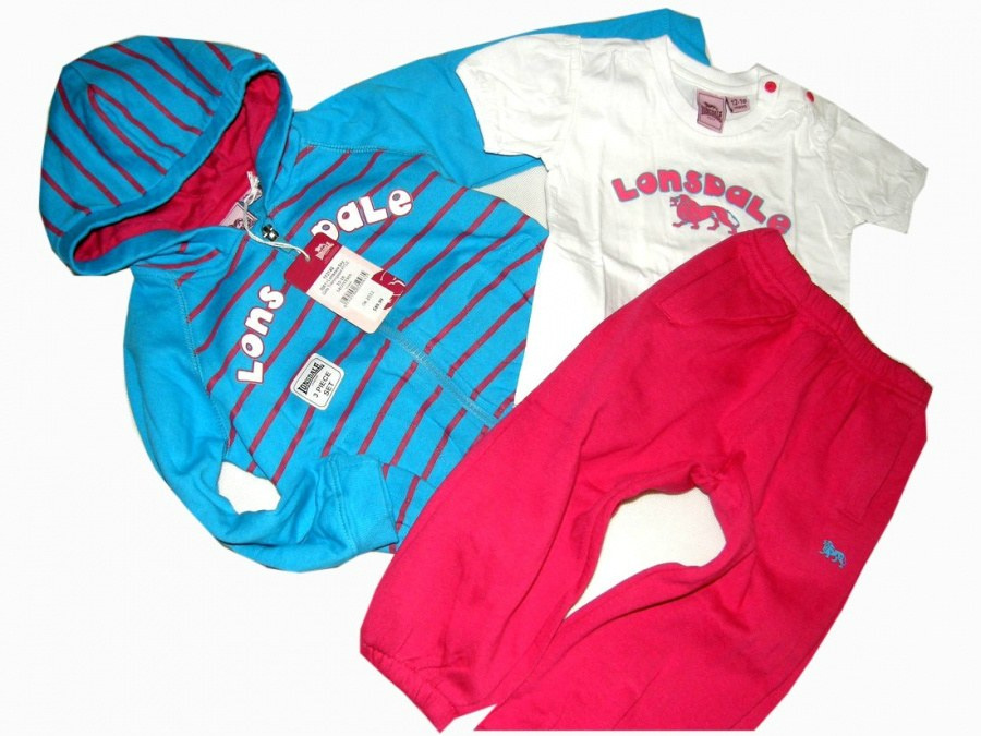 LONSDALE 3 el dres Baby Jogger Londyn, błękit i róż LONSDALE 3 el dres Baby Jogger Londyn, błękit i róż