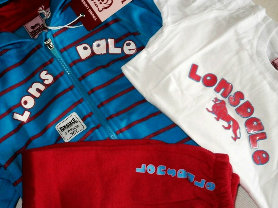 LONSDALE 3 el dres Baby Jogger Londyn, błękit i róż LONSDALE 3 el dres Baby Jogger Londyn, błękit i róż