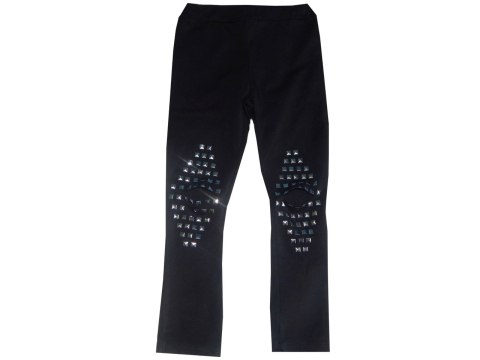 Legginsy z ćwiekami i rozcięciem na kolanach Legginsy z ćwiekami i rozcięciem na kolanach