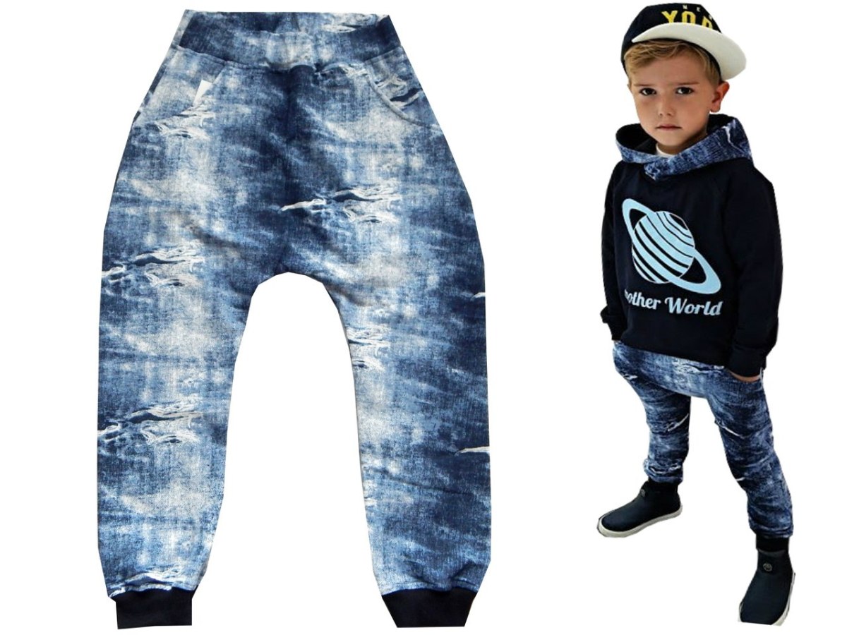 Dresowe spodnie BAGGY a'la jeans Dresowe spodnie BAGGY a'la jeans