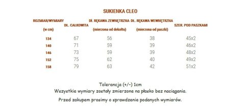 Elegancka sukienka CLEO z czarną kokardką Elegancka sukienka CLEO z czarną kokardką