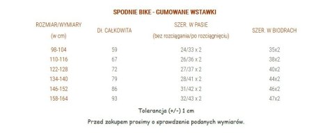 Italy - spodnie BIKE, gumowana aplikacja i nadruk Italy - spodnie BIKE, gumowana aplikacja i nadruk