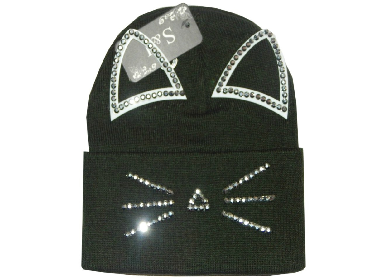 KOT - jesienno zimowa czapka z uszkami (khaki) KOT - jesienno zimowa czapka z uszkami (khaki)