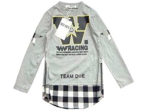 WF RACING - sportowa bluzka 2w1 print, krata i expresy WF RACING - sportowa bluzka 2w1 print, krata i expresy