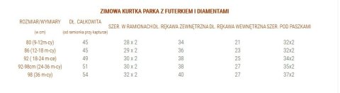 Zimowa kurtka parka/płaszczyk z futerkiem i diamentami Zimowa kurtka parka/płaszczyk z futerkiem i diamentami